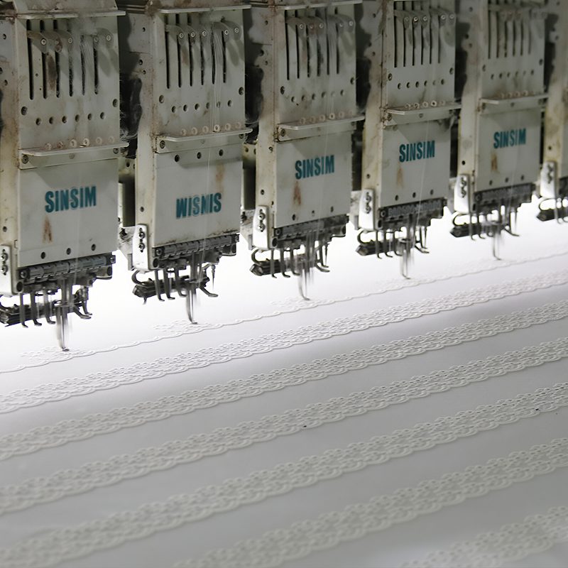 Embroidery fabrics production process