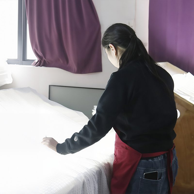 Embroidery fabrics quality inspection