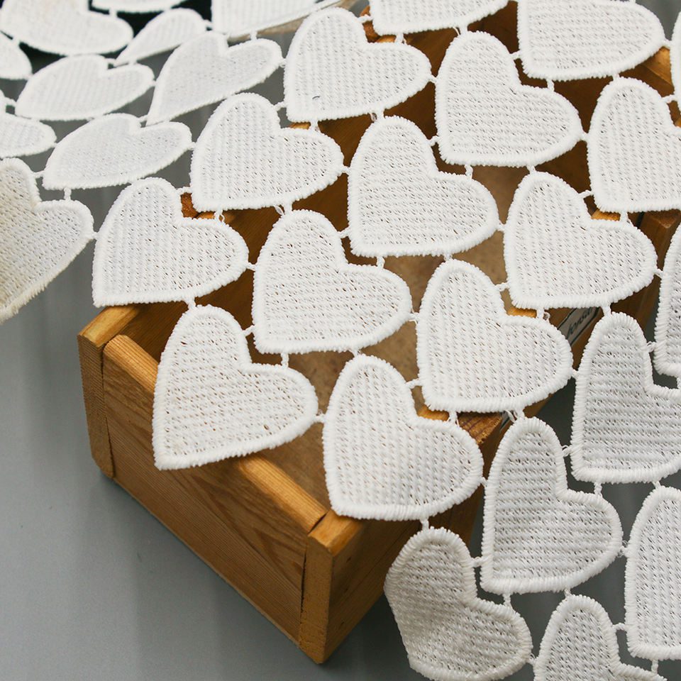 Best Selling Water Soluble Guipure Lace Fabric Embroidery White Luxury Lace Fabric for Garment