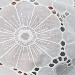 Premium Fashion Designer Lace Fabric – 100% Cotton Embroidered Fabric for Luxury Garments, Dresses & Blouses