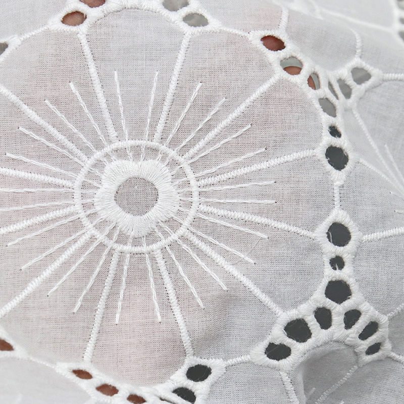 Premium Fashion Designer Lace Fabric – 100% Cotton Embroidered Fabric for Luxury Garments, Dresses & Blouses