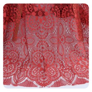 Wholesale High Quality Embroidery 100% Nylon Luxury Tulle Lace Fabric for Dress Wedding