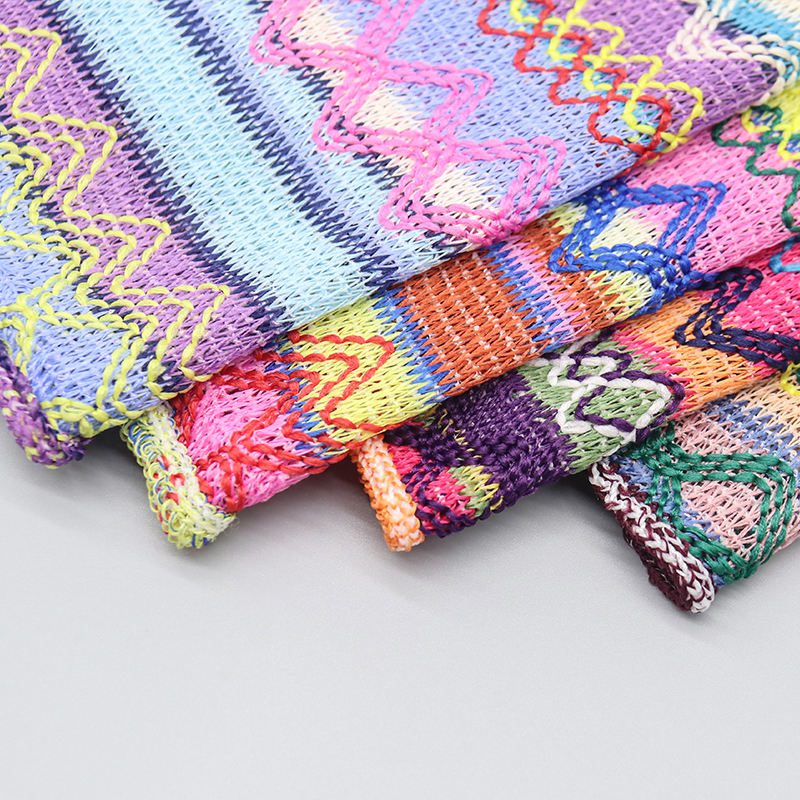 Promotional Top Quality Mesh Lace Fabric Multicolor Lace Crochet Fabric for Clothing