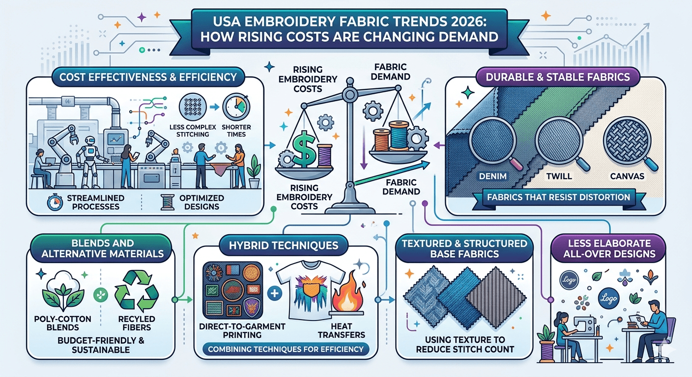 USA Embroidery Fabric Trends 2026