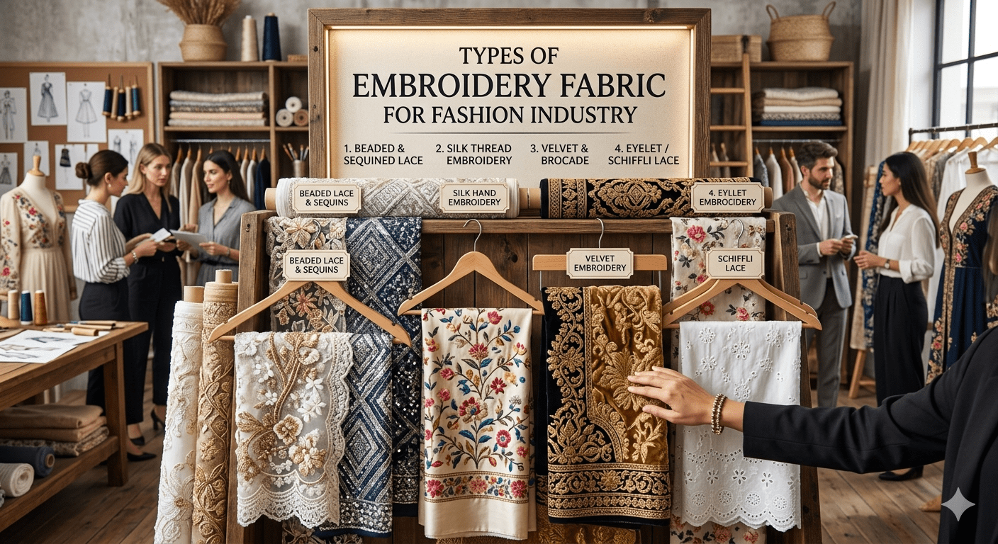 Embroidery Fabric Supplier | Types of Embroidery Fabric