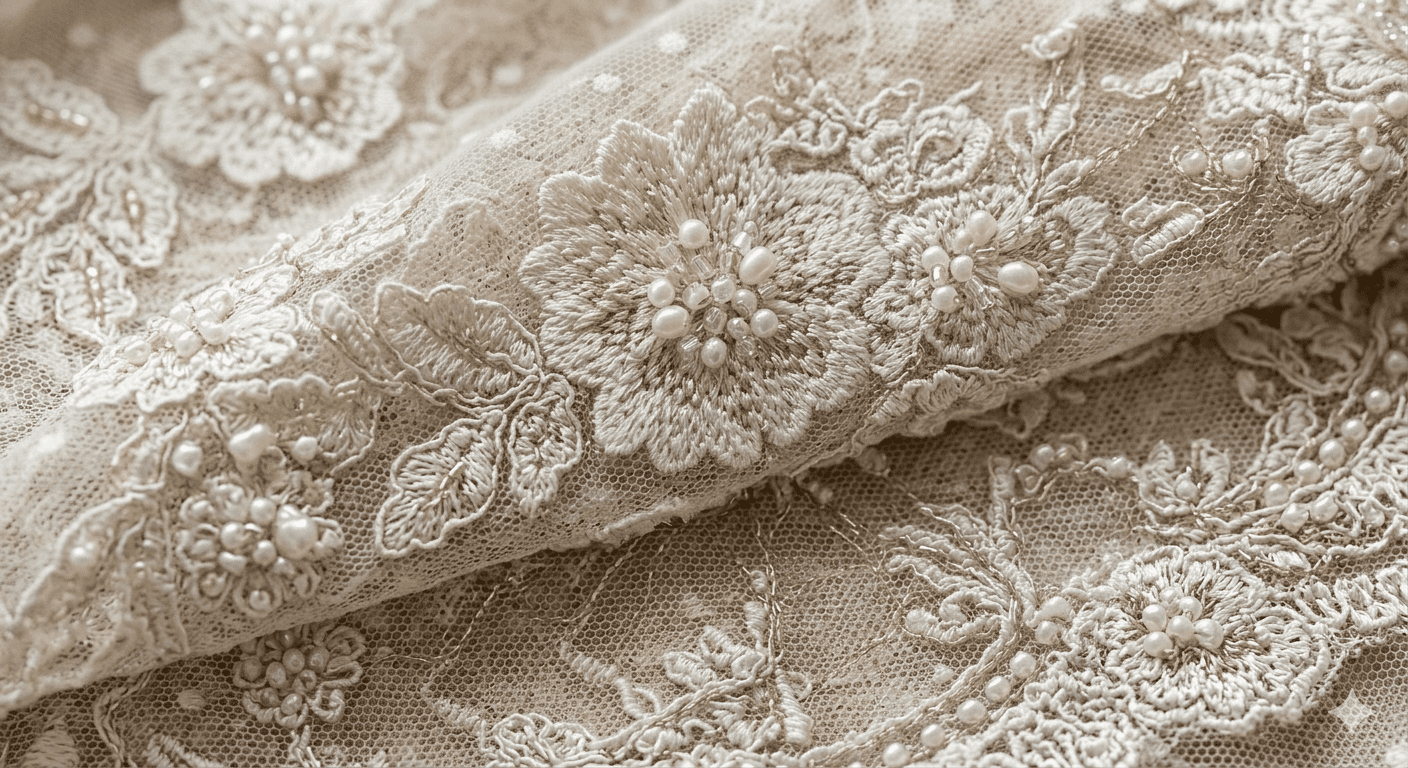 Corded Lace Fabric: Understanding Alençon Style and 3D Textures