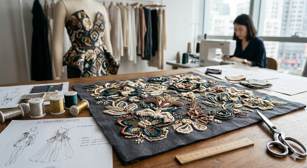 3D Embroidery Fabric for Fashion Industry: Elevating Textile Innovation