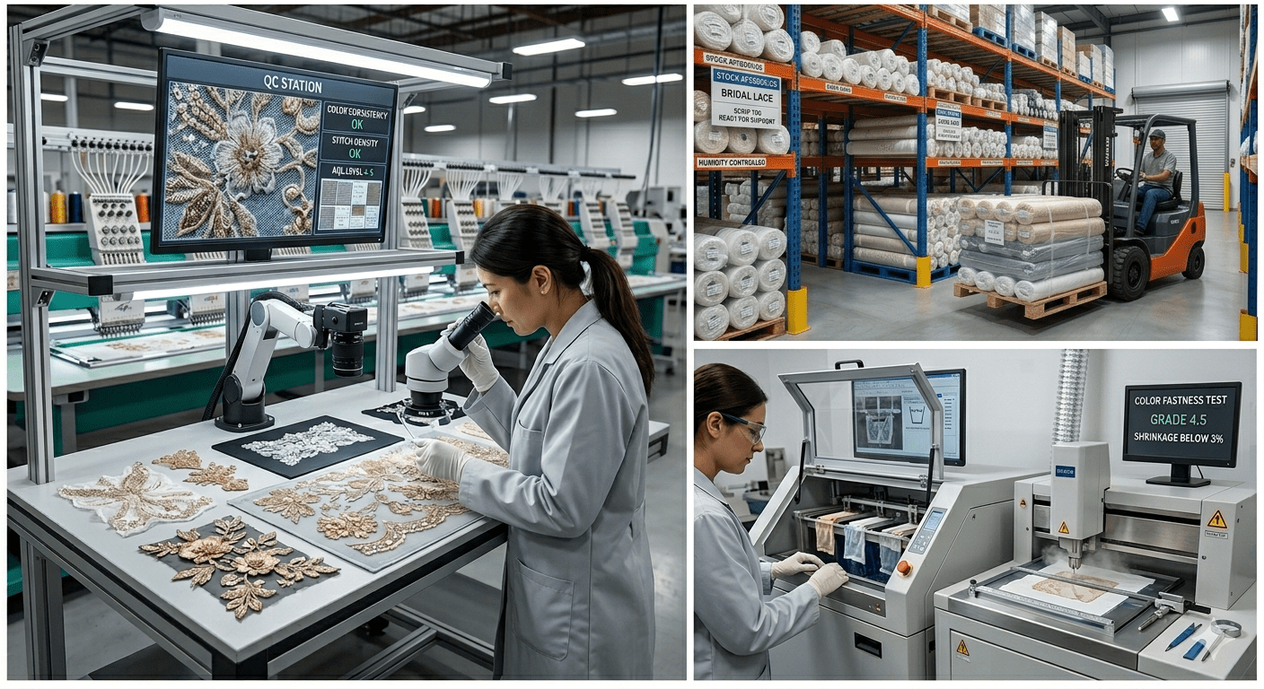 Quality Control in Embroidery Fabric Factory: 2026 B2B Guide