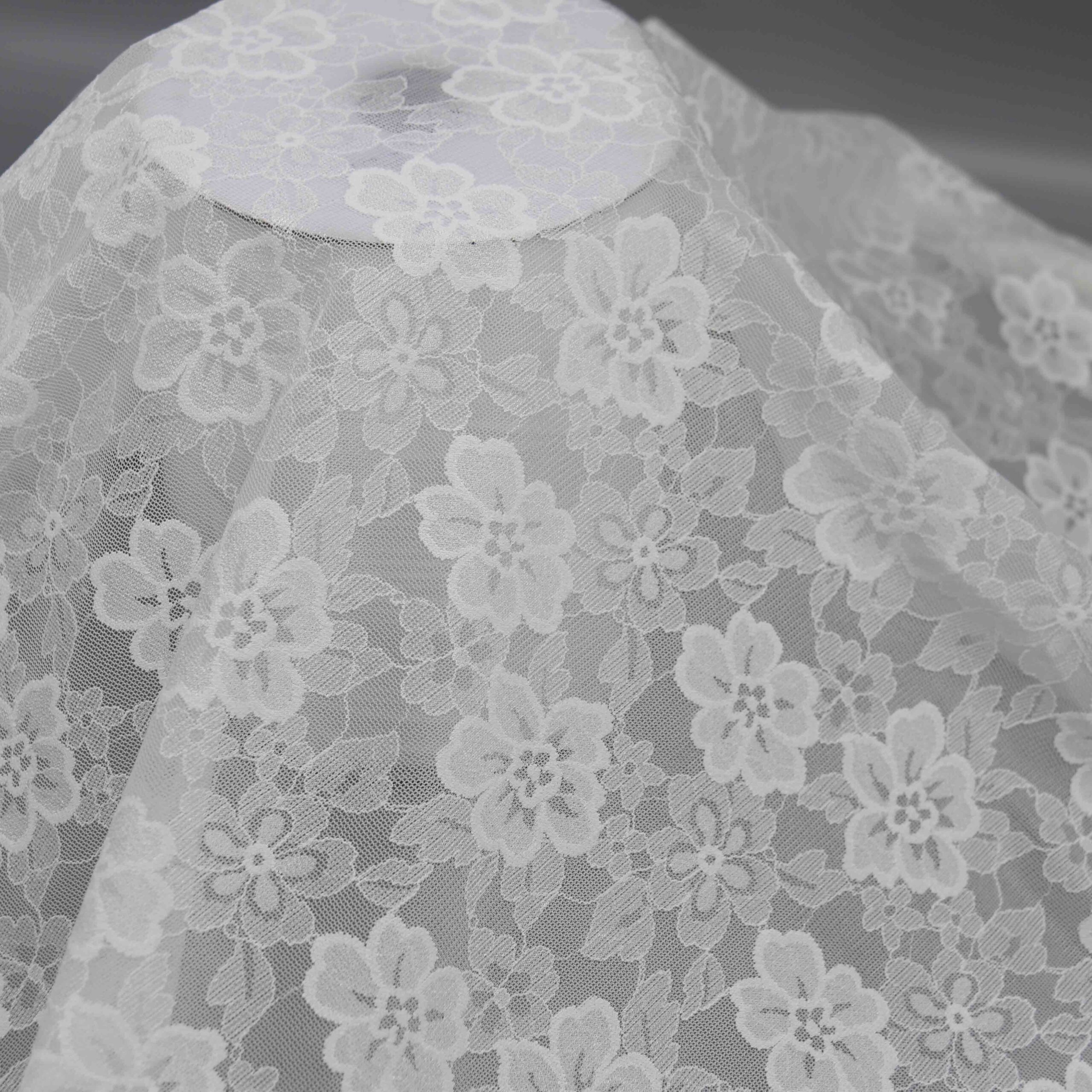 Luxury White Primrose Floral Stretch Lace — SKU: HY-75725 8 Luxury White Primrose Floral Stretch Lace — SKU: HY-75725