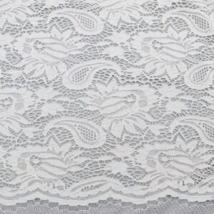 Tela de encaje elástica de nailon y elastano - Jacquard floral - #SY1236-1