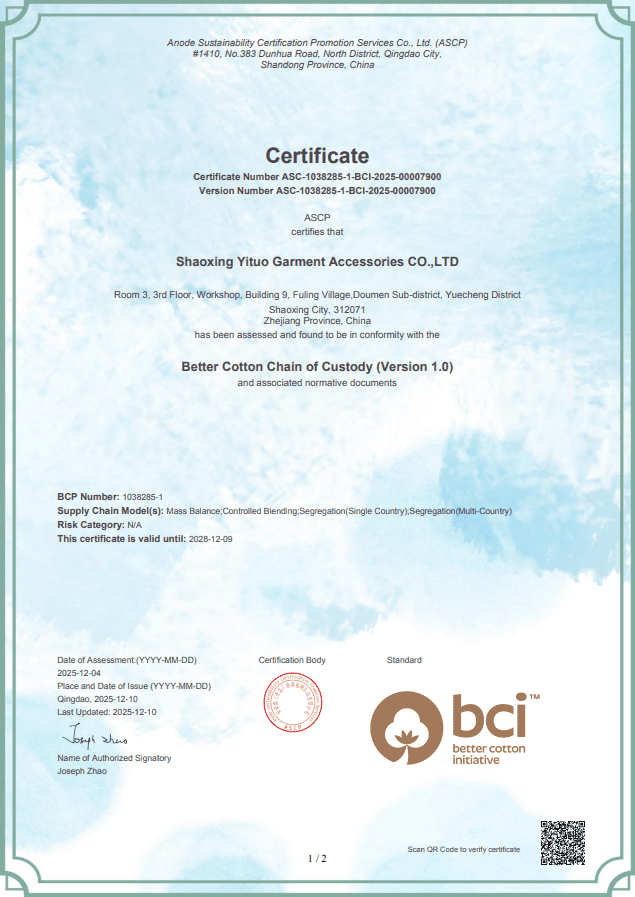 BCI-Certificate