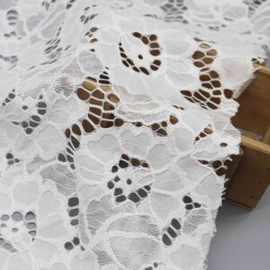 Exquisite White Floral Chantilly Lace | Luxury Bridal Fabric