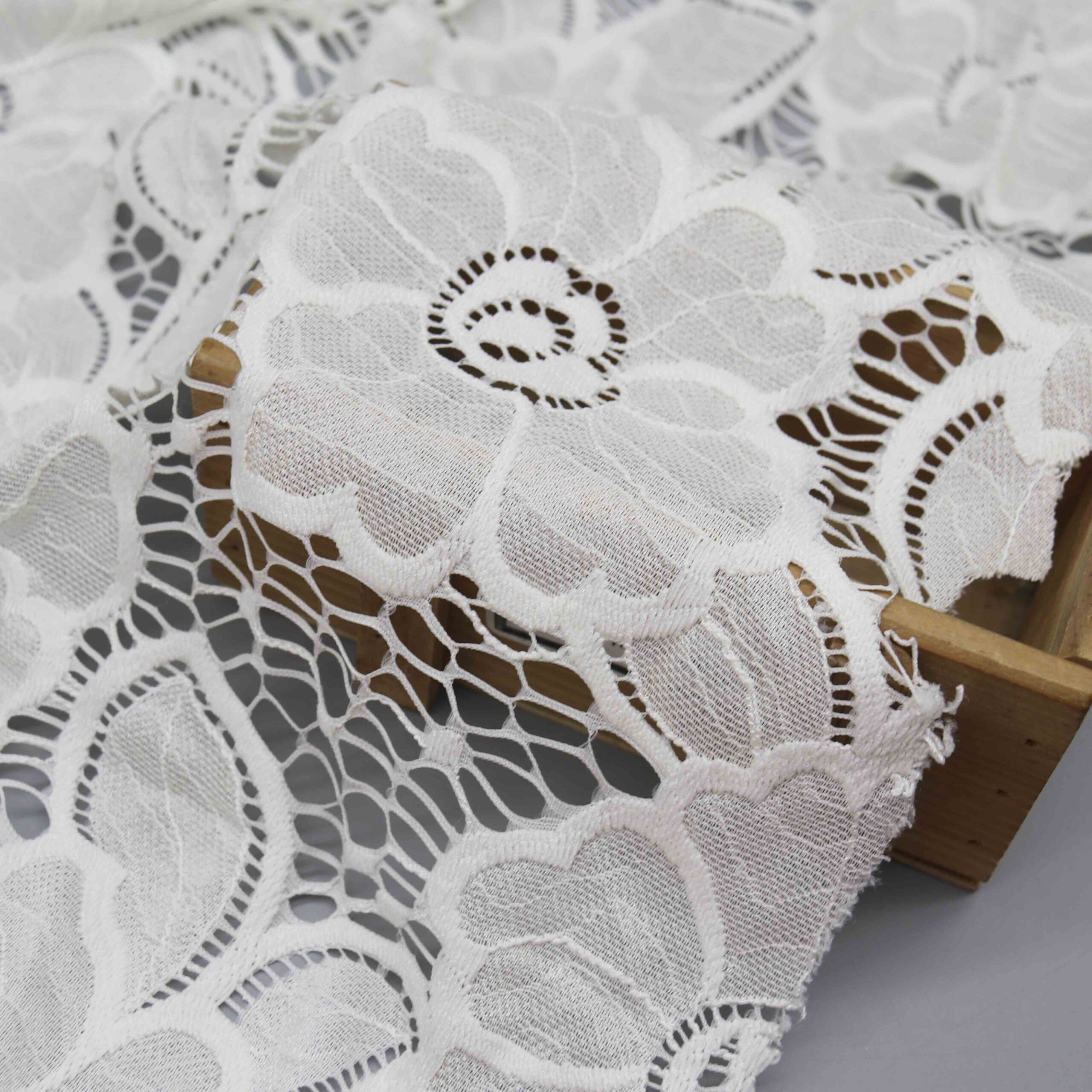 Luxury Ivory Floral Lace Fabric | Premium Bridal Couture 8 Ivory Floral Lace Fabric