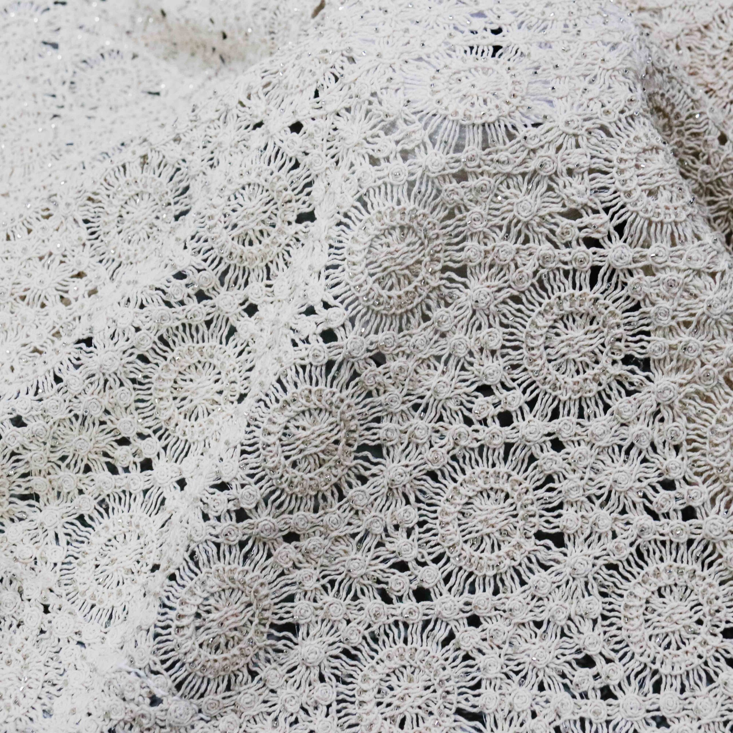 Off-White Crochet Lace Fabric for Luxury Fashion | Mood style 8 Off-White Crochet Lace Fabric