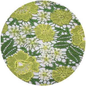 Wholesale 100% Polyester Guipure Lace Fabric – Premium Embroidery Water Soluble Lace for Luxury Dresses, Collars & Appliqués