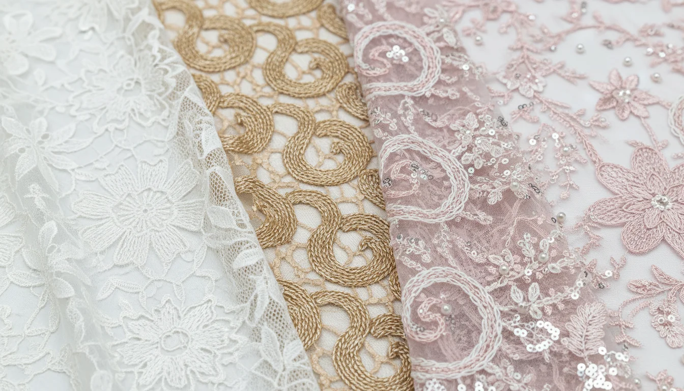 A Guide to High-End Embroidery Fabric Techniques: Schiffli, Cord, and Beyond 1 A Guide to High-End Embroidery Fabric Techniques: Schiffli, Cord, and Beyond