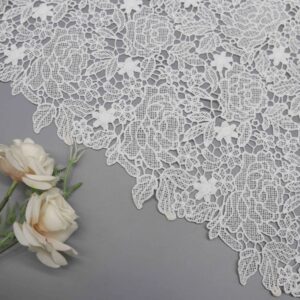 Elegant Floral Guipure Lace Fabric | Wholesale Hollow Lace