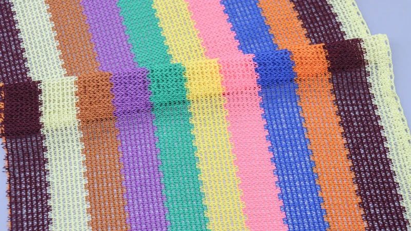 Hot Selling Colorful Net Lace Fabric Africa Fashion Crochet Fabric for Garment 11 Hot Selling Colorful Net Lace Fabric Africa Fashion Crochet Fabric for Garment