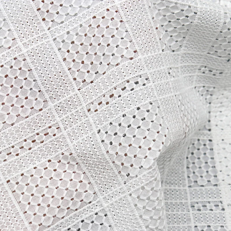 Factory Wholesale Cotton Fabric 100% Cotton Dark Blue Embroidered Fabric for Garment