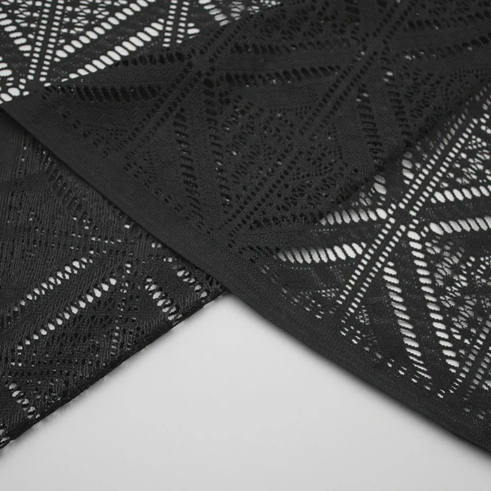 Manufacturer Wholesale Black Net Crochet Lace Fabric for Garment Dress 12 2d19fd6da9d68ea1a6f831afa809b7b1