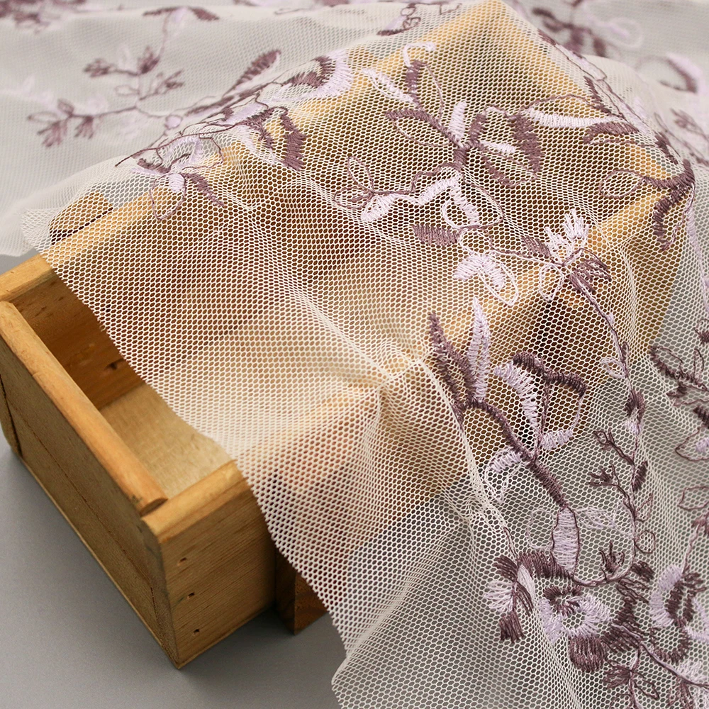 New Design Mesh Embroidery Luxury Lace Fabric pink French Lace Wedding Dress Fabric for Woman Clothing 12 New Design Mesh Embroidery Luxury Lace Fabric pink French Lace Wedding Dress Fabric for Woman Clothing