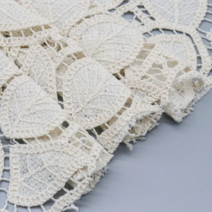 New Arrival Net Polyester Cotton Fabric Flower African Embroidery Guipure Lace Fabric for Dress