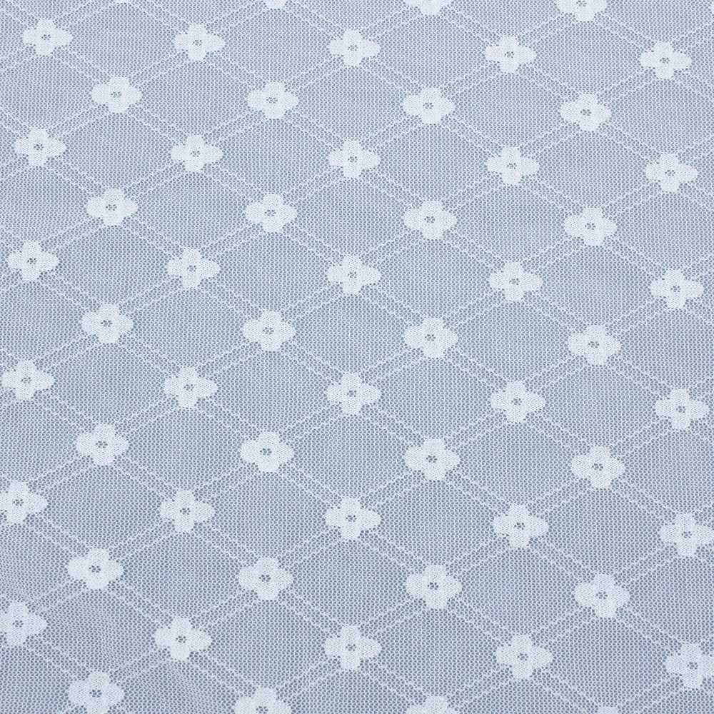 Wholesale Flower Pattern Mesh Tulle Spandex Nylon Stretch Lace Fabric for Garment