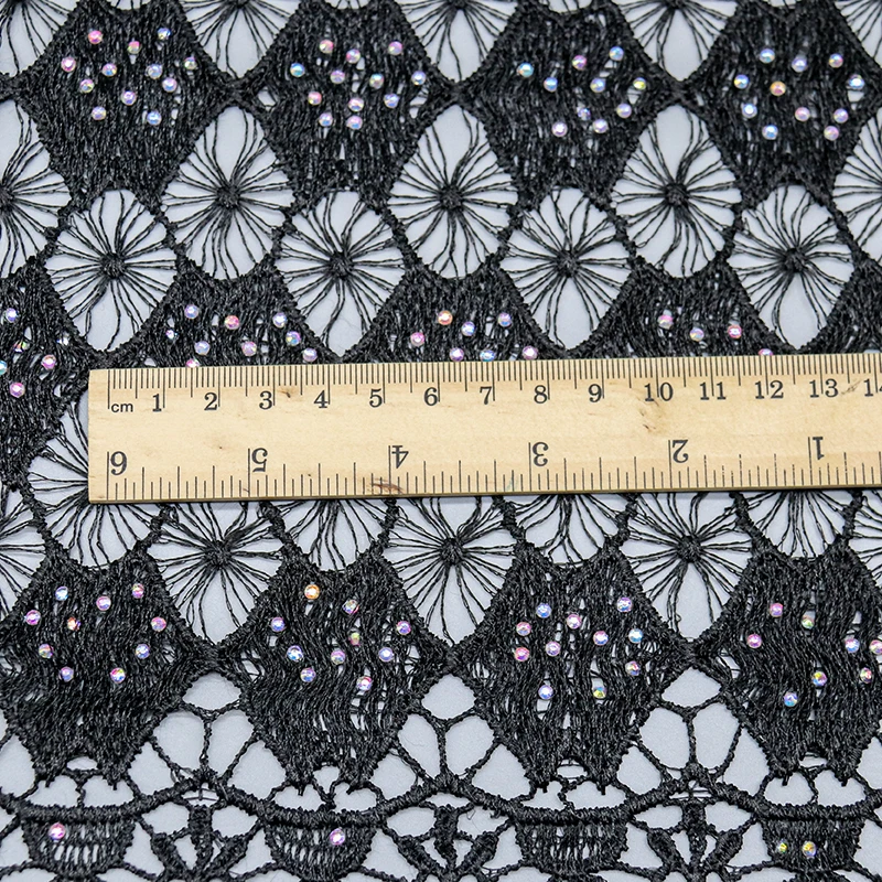 Manufacturer Wholesale Jacquard Woven Fabric Eco-Friendly White & Orange with Eyelet Embroidery Custom-Size for Dress Bag Making