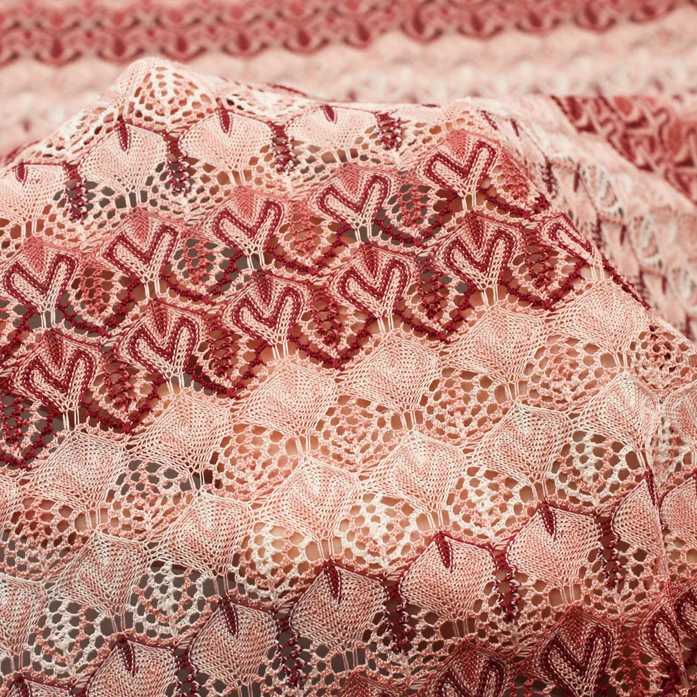 Large Stock Soft French Geometric Eyelet Tulle Lace Fabric – 100% Polyester Embroidered Mesh for Fashion Dresses, Skirts & Tops