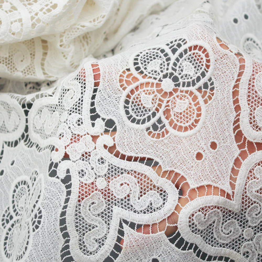 New Design Net 100% Cotton Sequin Water Soluble Guipure Lace Fabric Embroidery for Dress 12 New Design Net 100% Cotton Sequin Water Soluble Guipure Lace Fabric Embroidery for Dress