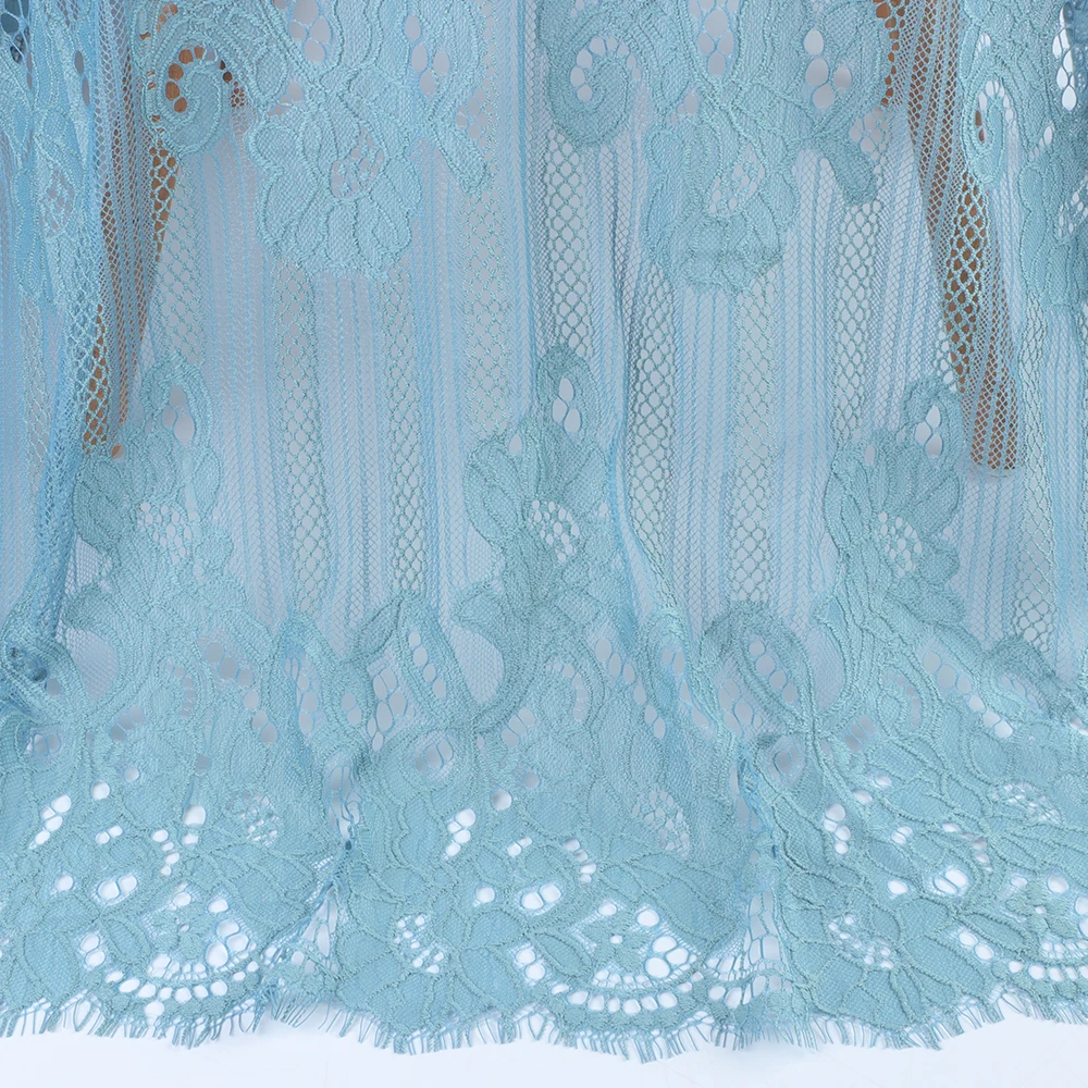 Factory OEM High Quality Embroidery 100% Nylon Luxury Chantilly Lace Fabric for Dress Wedding 11 Factory OEM High Quality Embroidery 100% Nylon Luxury Chantilly Lace Fabric for Dress Wedding