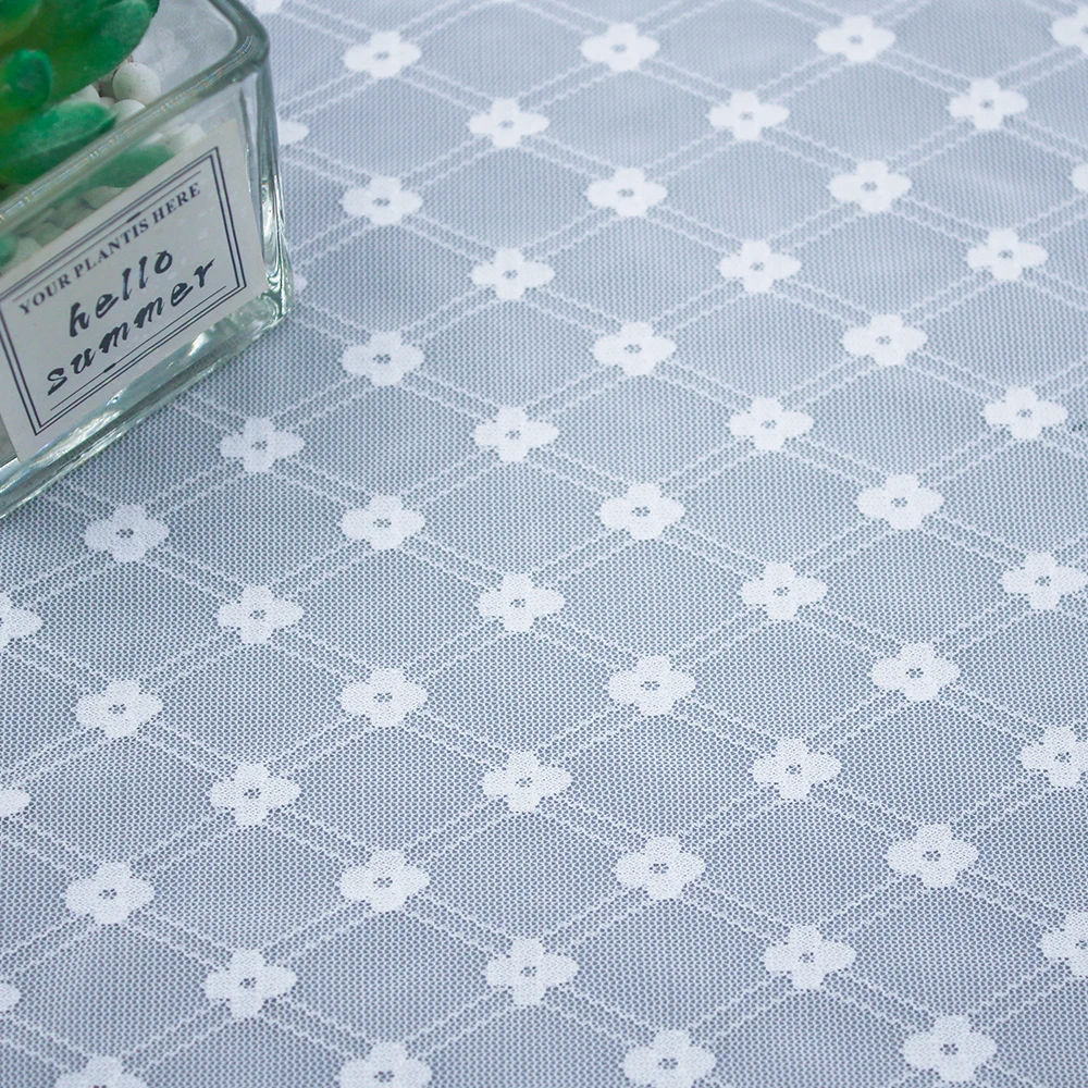 Wholesale Flower Pattern Mesh Tulle Spandex Nylon Stretch Lace Fabric for Garment