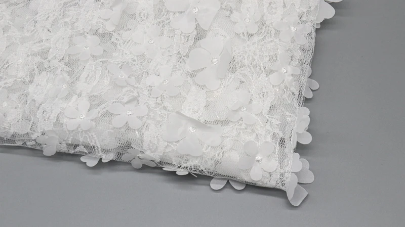 Factory Direct Selling 3D Floral Fabric White Embroidery Bridal Lace Fabric for Wedding Dress 13 Factory Direct Selling 3D Floral Fabric White Embroidery Bridal Lace Fabric for Wedding Dress
