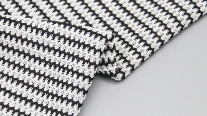 Factory Wholesale Stripes Fabric Brighter Color Crochet Fabric for Dress Sweater 11 Factory Wholesale Stripes Fabric Brighter Color Crochet Fabric for Dress Sweater
