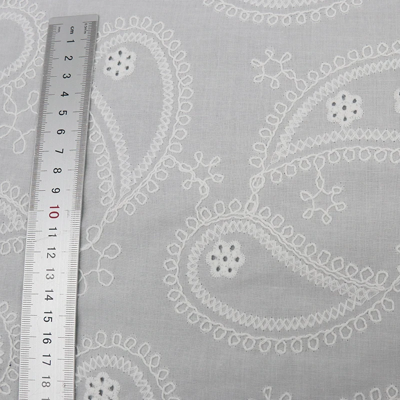 Soft Embroidered Cotton Fabric for Dressmaking Wholesale Custom Design 11 Soft Embroidered Cotton Fabric for Dressmaking Wholesale Custom Design