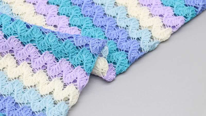 Factory Wholesale Stripes Fabric Brighter Color Crochet Fabric for Dress Sweater 13 Factory Wholesale Stripes Fabric Brighter Color Crochet Fabric for Dress Sweater