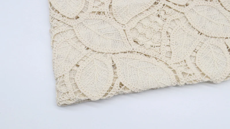 New Arrival Net Polyester Cotton Fabric Flower African Embroidery Guipure Lace Fabric for Dress