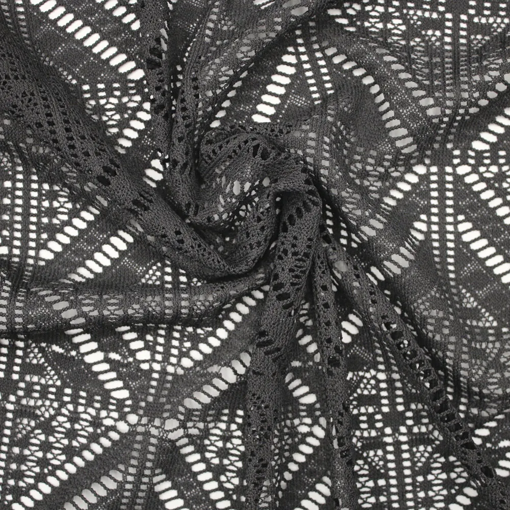 Manufacturer Wholesale Black Net Crochet Lace Fabric for Garment Dress 11 dc6c49dc7496a9720a34e8597238576a